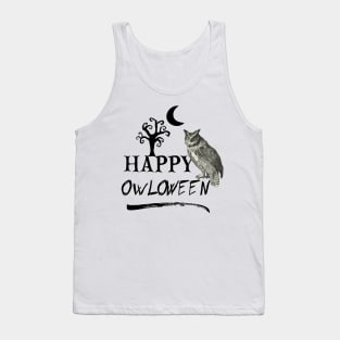 Halloween Owl Tank Top